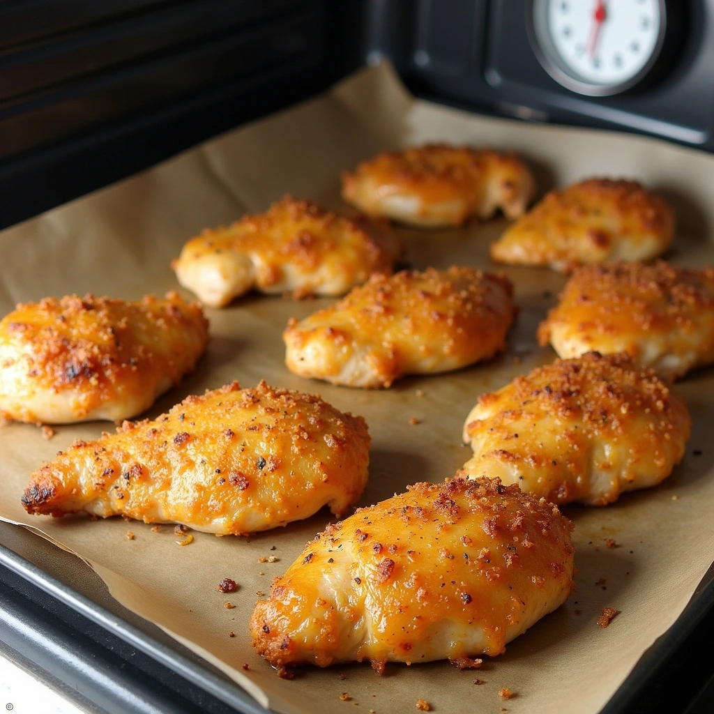 Bread Crumb Baking Recipes for Crispy Coatings - Step 8: Bake the Coated Chicken