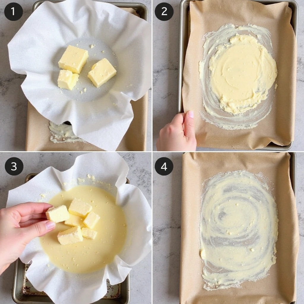 Coffee Extract Baking Recipes with Rich Aroma - Step 7: Prepare Baking Pans