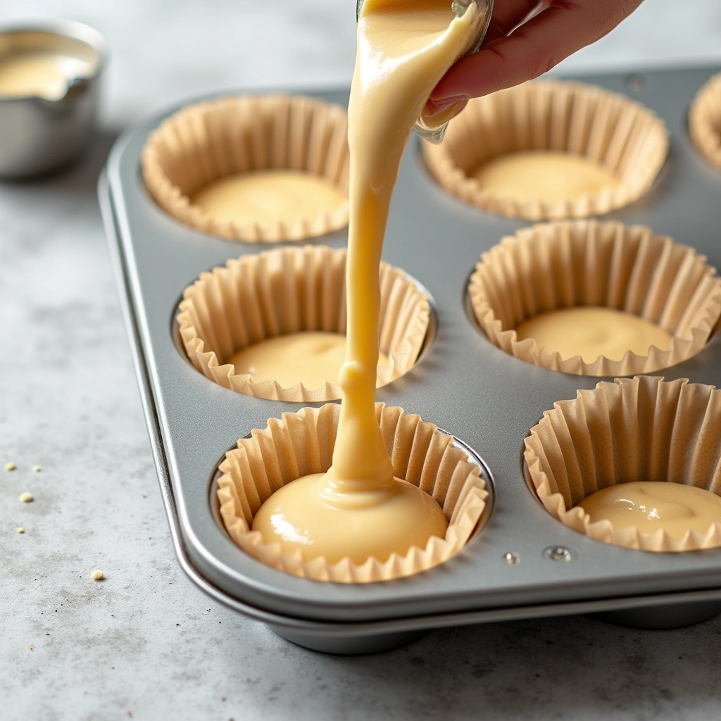 Dried Blueberry Baking Recipes Bursting with Sweetness - Step 8: Fill Muffin Tin