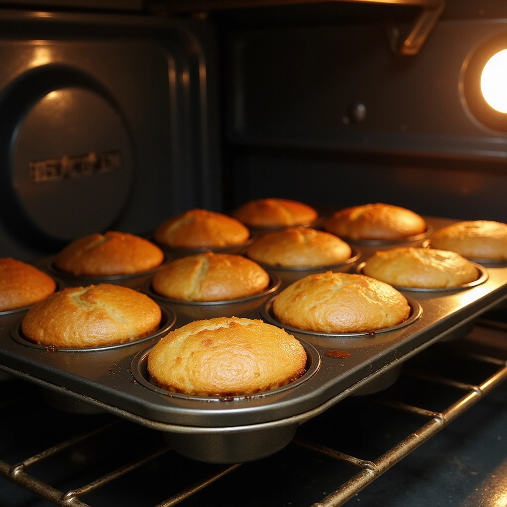 Dried Blueberry Baking Recipes Bursting with Sweetness - Step 9: Bake the Muffins