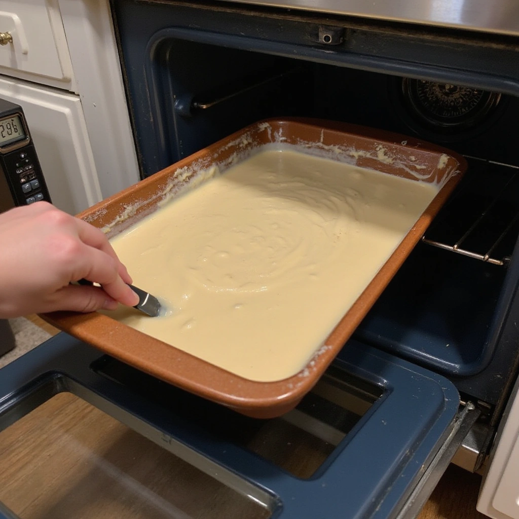 Flour and Baking Powder Recipes for Perfect Bakes - Step 8: Pour and Bake