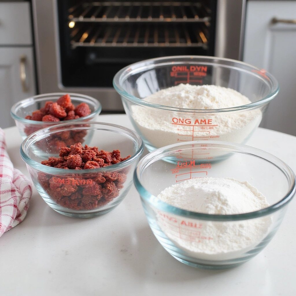 Freeze Dried Strawberry Baking Recipes with Fresh Flavor - Step 1: Prepare Ingredients
