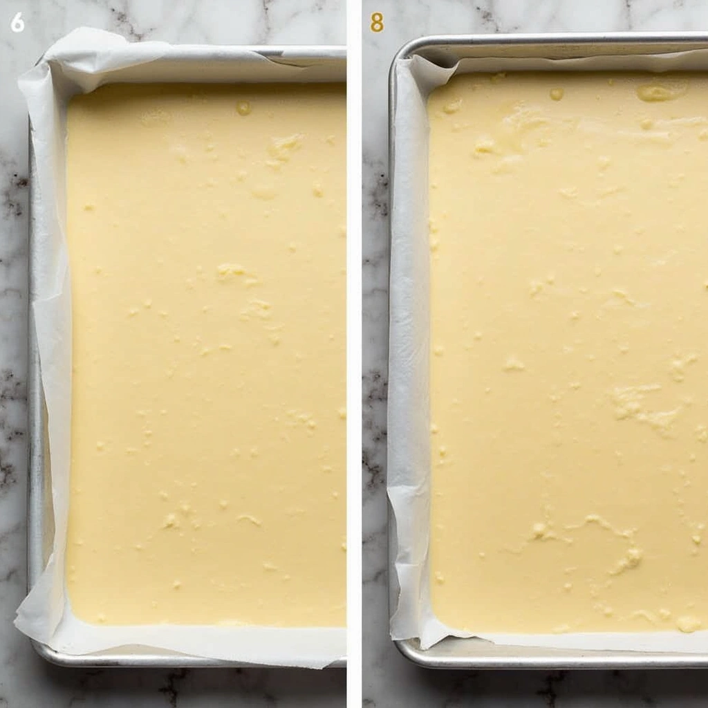 Freeze Dried Strawberry Baking Recipes with Fresh Flavor - Step 6: Pour Batter into Baking Sheets
