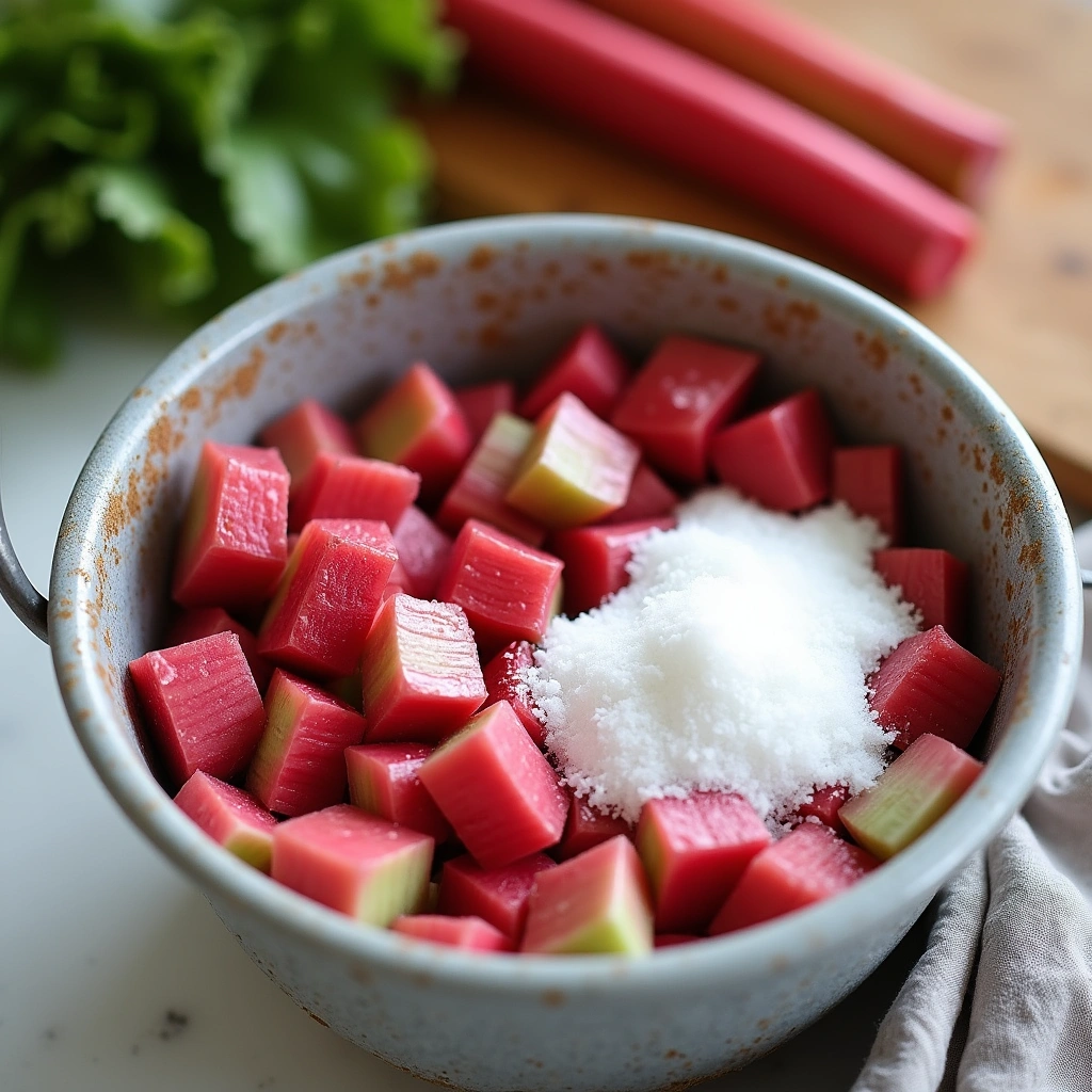 Frozen Rhubarb Baking Recipes That Taste Fresh - Step 1: Prepare the Rhubarb Filling