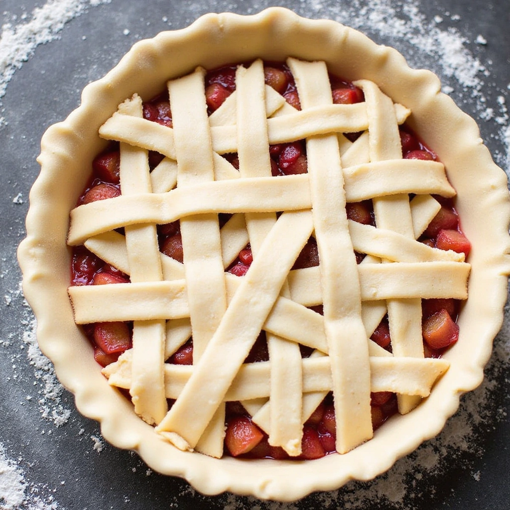 Frozen Rhubarb Baking Recipes That Taste Fresh - Step 6: Roll Out the Top Crust