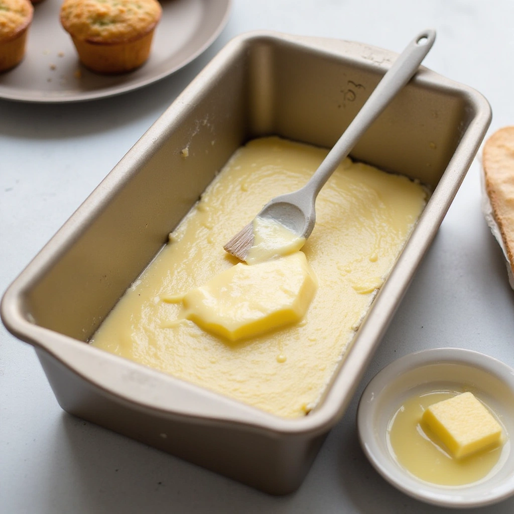 Large Zucchini Baking Recipes That Use It All Up - Step 6: Prepare the Loaf Pan