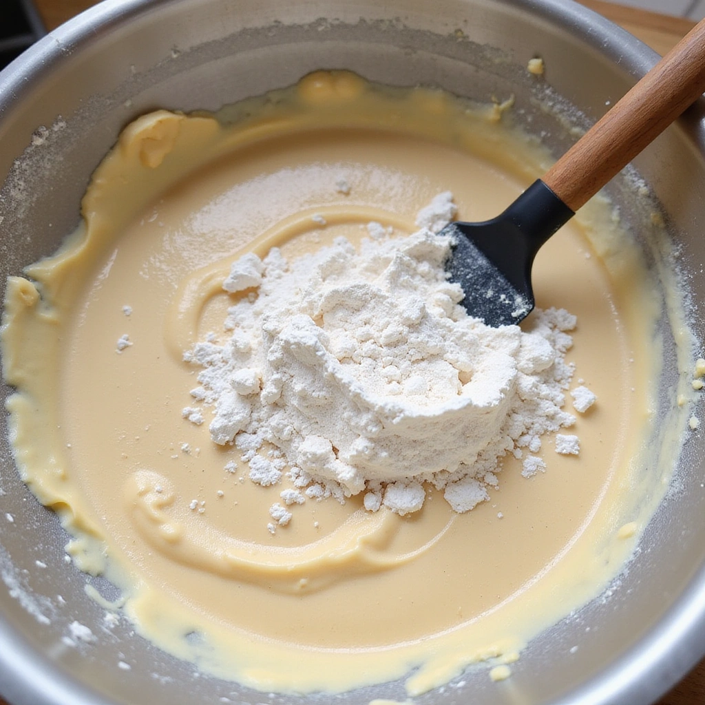 Malted Milk Powder Baking Recipes with Old-Fashioned Taste - Step 6: Fold Dry Ingredients into Wet Ingredients