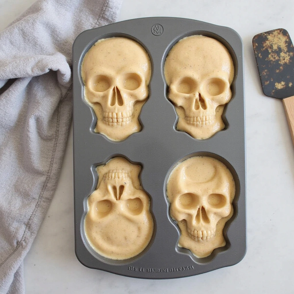 Skull Baking Pan Recipes for Halloween and Beyond - Step 4: Fill the Skull Pan