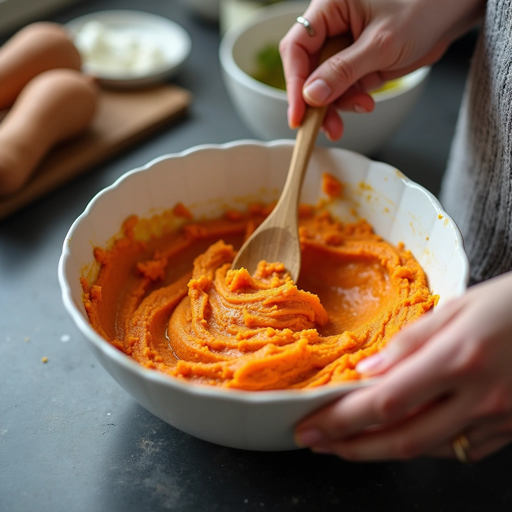 Sweet Potato Baking Recipes That Are Healthy and Delicious - Step 3: Mix Wet Ingredients