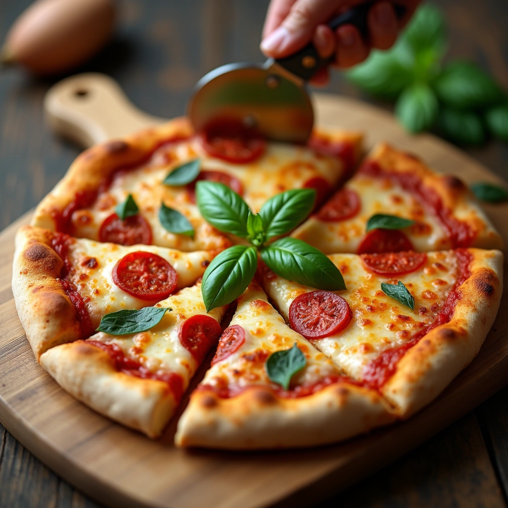 The Ultimate Guide to Pizza Stone Baking: Perfect Crust Every Time 11 The Ultimate Guide to Pizza Stone Baking: Perfect Crust Every Time - Step 10: Garnish and Serve