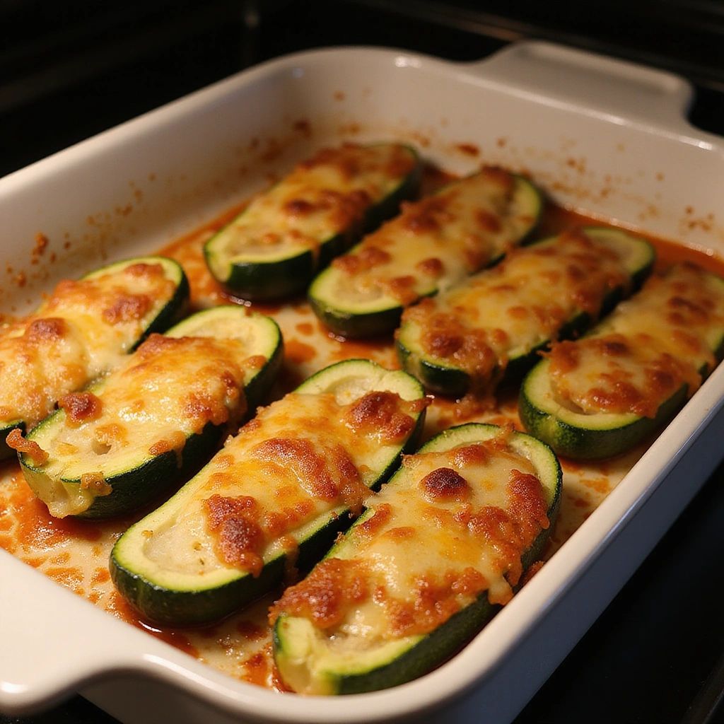 Zucchini Boats Baking Recipes Made Simple - Step 4: Bake the Zucchini Boats