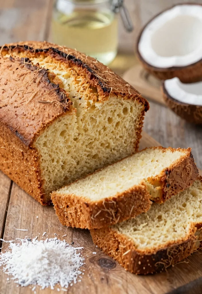 10 Keto Bread Recipes for Low Carb Baking 12 10 Keto Bread Recipes for Low Carb Baking - 2. Coconut Flour Bread 1