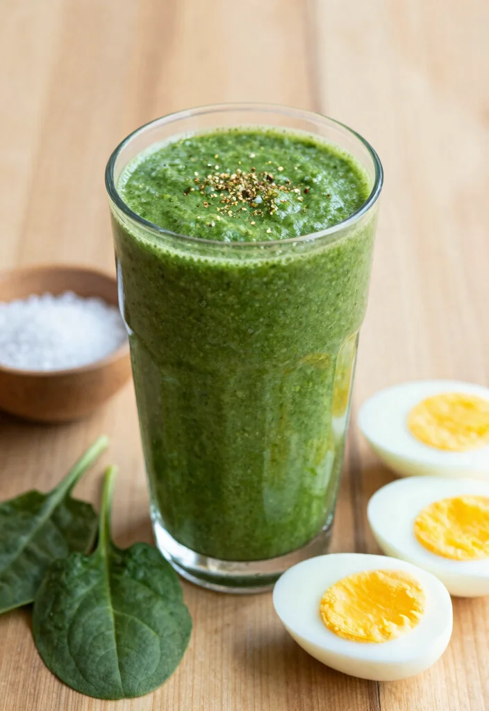 10 Keto Breakfast Recipes for Easy Morning Meals 89 10 Keto Breakfast Recipes for Easy Morning Meals - 9. Savory Egg & Spinach Smoothie 1