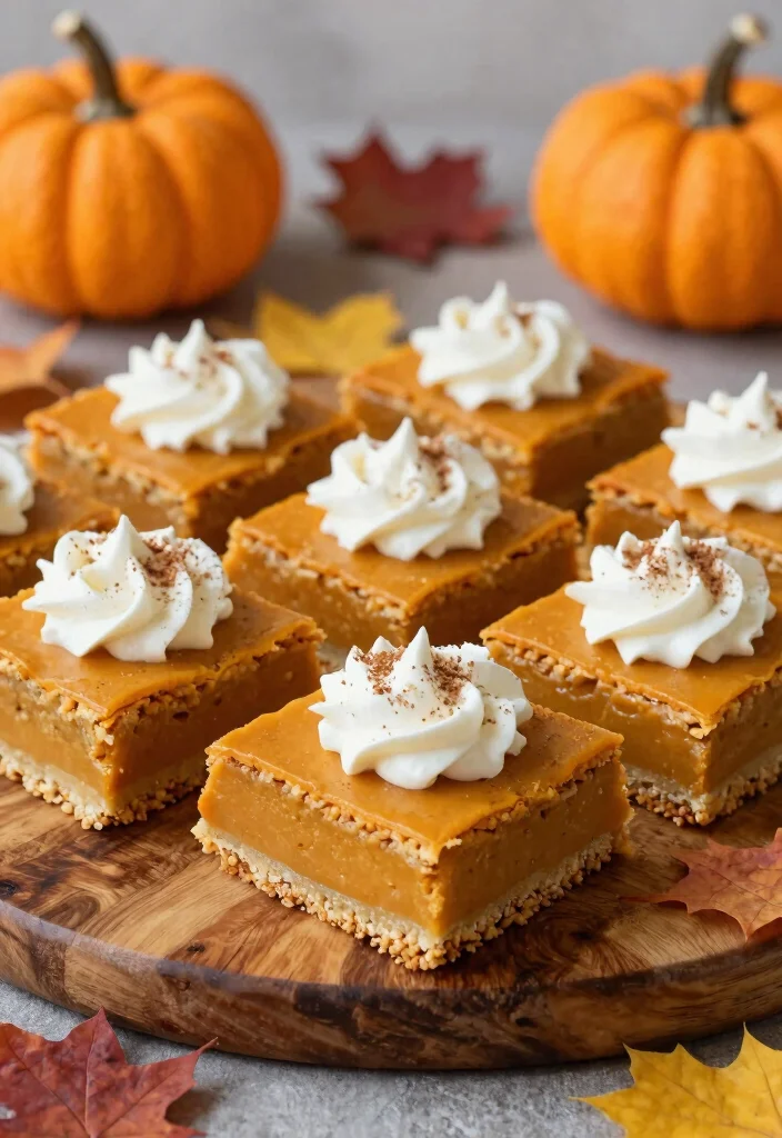 10 Pumpkin Dessert Recipes for Cozy Seasonal Baking 34 10 Pumpkin Dessert Recipes for Cozy Seasonal Baking - 4. Pumpkin Pie Bars 1