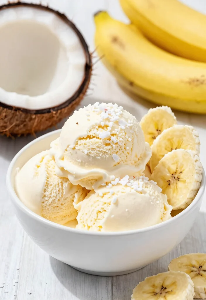 10 Raw Vegan Recipes with Fresh Natural Ingredients 45 10 Raw Vegan Recipes with Fresh Natural Ingredients - 5. Tropical Coconut Banana Ice Cream 1