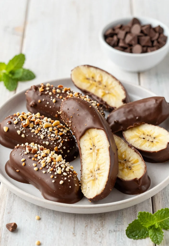 12 Banana Dessert Recipes for Simple Comfort Treats - 12. Chocolate-Dipped Bananas 1