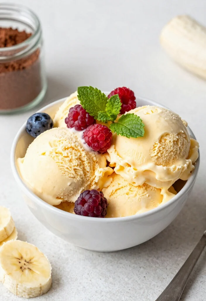 12 Banana Dessert Recipes for Simple Comfort Treats - 3. Healthy Banana Ice Cream 1