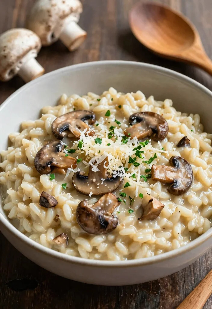 12 Crockpot Dinner Recipes for Stress Free Cooking - 10. Mushroom Risotto 1