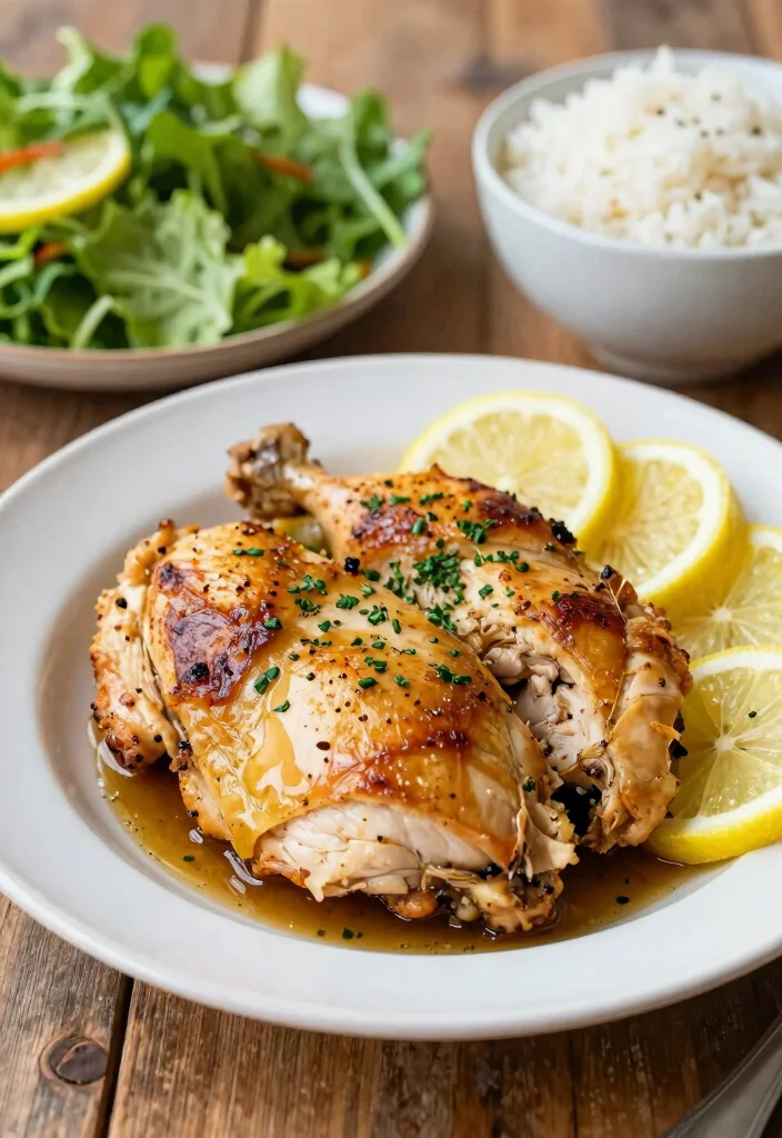 12 Crockpot Dinner Recipes for Stress Free Cooking - 2. Lemon Garlic Chicken 1