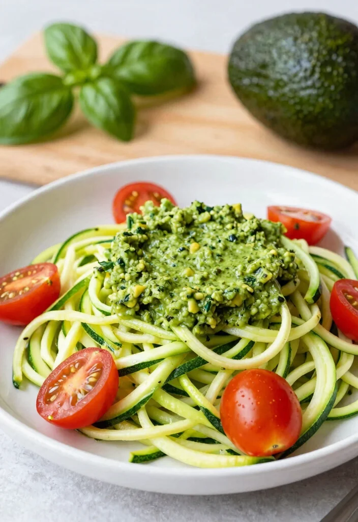 12 Gluten Free Vegan Recipes for Easy Clean Eating 23 12 Gluten Free Vegan Recipes for Easy Clean Eating - 3. Zucchini Noodles with Avocado Pesto 1