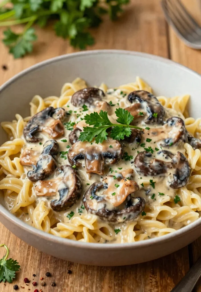 12 Gluten Free Vegan Recipes for Easy Clean Eating 56 12 Gluten Free Vegan Recipes for Easy Clean Eating - 6. Creamy Vegan Mushroom Stroganoff 1