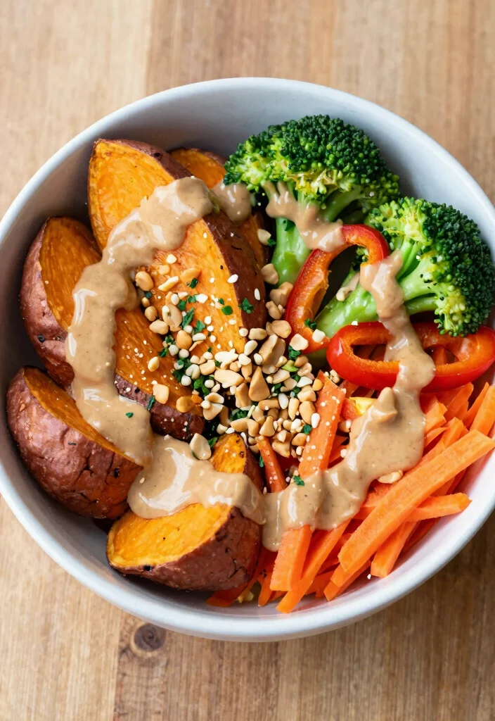12 Gluten Free Vegan Recipes for Easy Clean Eating 78 12 Gluten Free Vegan Recipes for Easy Clean Eating - 8. Thai Peanut Sweet Potato Buddha Bowl 1