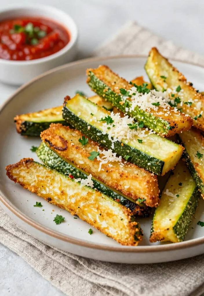 12 Healthy Air Fryer Recipes for Quick Light Meals 12 12 Healthy Air Fryer Recipes for Quick Light Meals - 2. Air Fryer Zucchini Fries 1