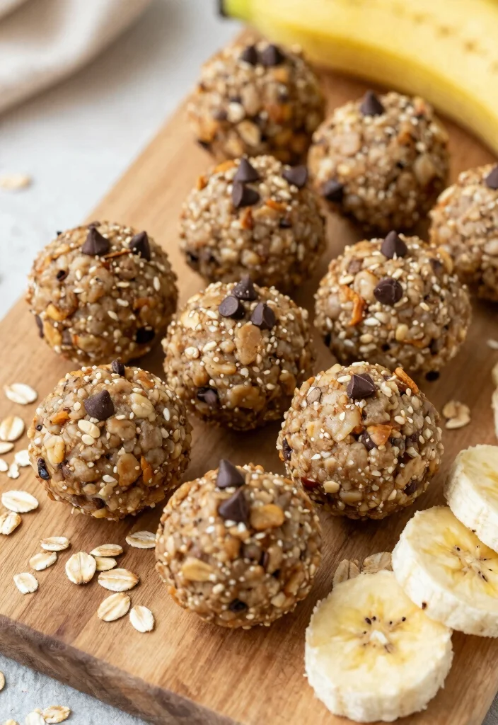 12 Healthy Banana Recipes for Easy Snacks and Desserts 1 12 Healthy Banana Recipes for Easy Snacks and Desserts - 1. Banana Oatmeal Energy Bites 1