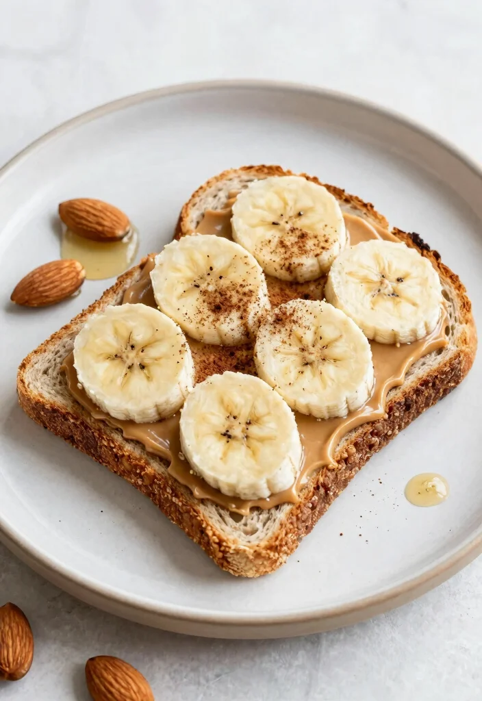12 Healthy Banana Recipes for Easy Snacks and Desserts 122 12 Healthy Banana Recipes for Easy Snacks and Desserts - 12. Banana and Almond Butter Toast 1