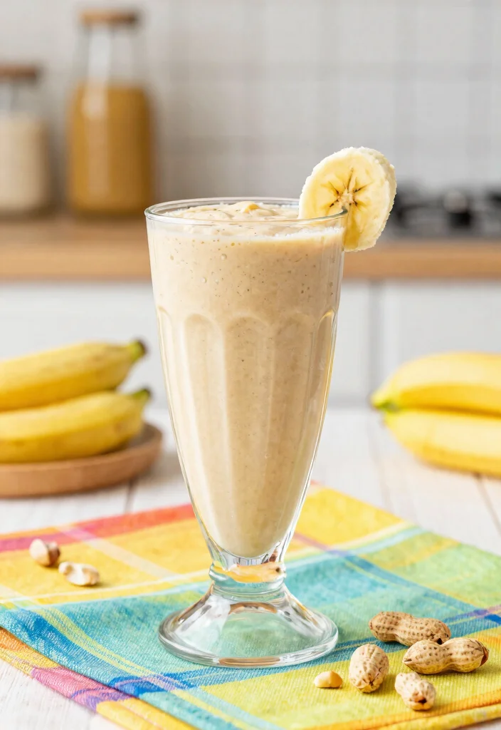 12 Healthy Banana Recipes for Easy Snacks and Desserts 34 12 Healthy Banana Recipes for Easy Snacks and Desserts - 4. Banana Peanut Butter Smoothie 1