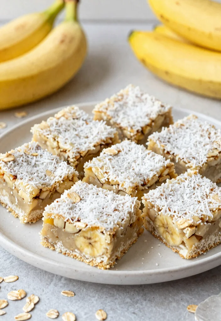 12 Healthy Banana Recipes for Easy Snacks and Desserts 67 12 Healthy Banana Recipes for Easy Snacks and Desserts - 7. Banana Coconut Energy Bars 1