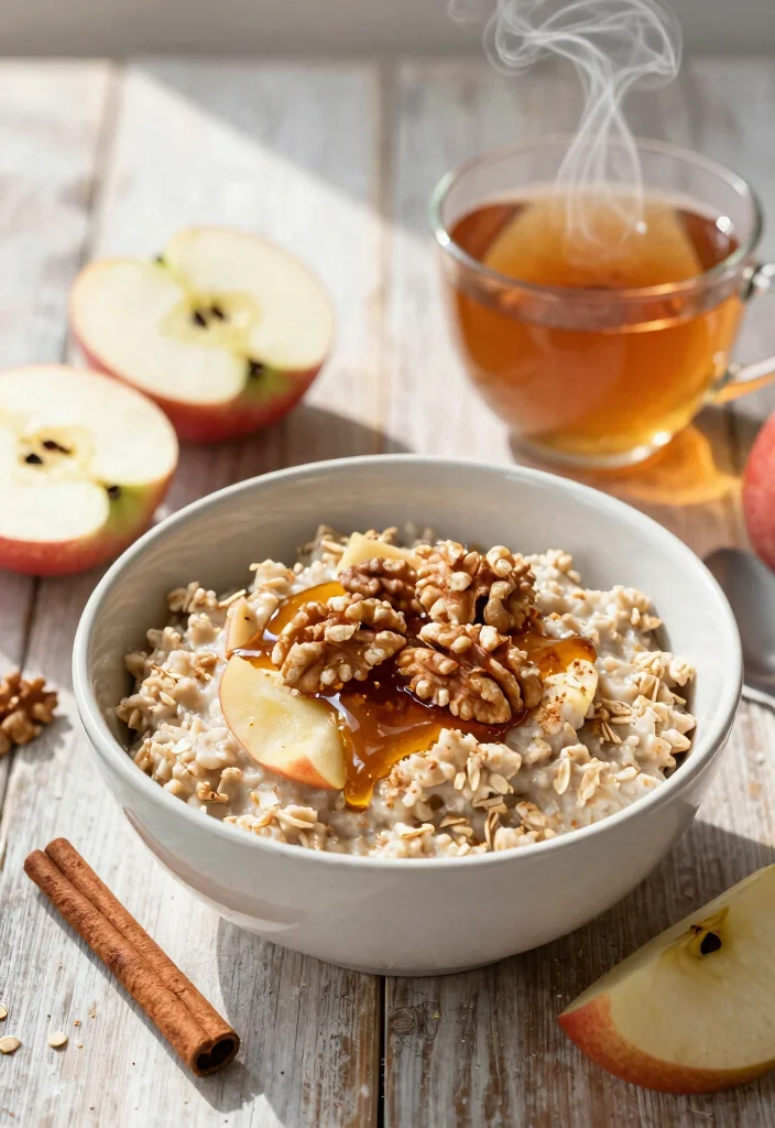 12 Healthy Fall Recipes for Cozy Wholesome Eating 23 12 Healthy Fall Recipes for Cozy Wholesome Eating - 3. Apple Cinnamon Oatmeal 1