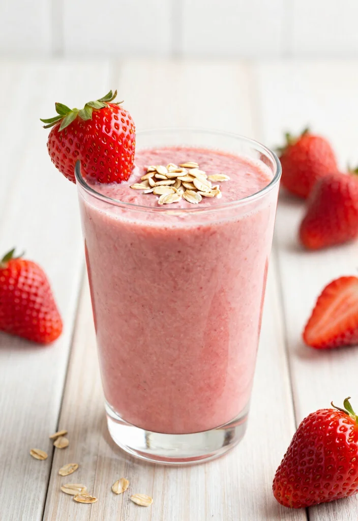 12 Healthy Fruit Smoothie Recipes for Quick Energy 67 12 Healthy Fruit Smoothie Recipes for Quick Energy - 7. Strawberry Oatmeal Smoothie 1