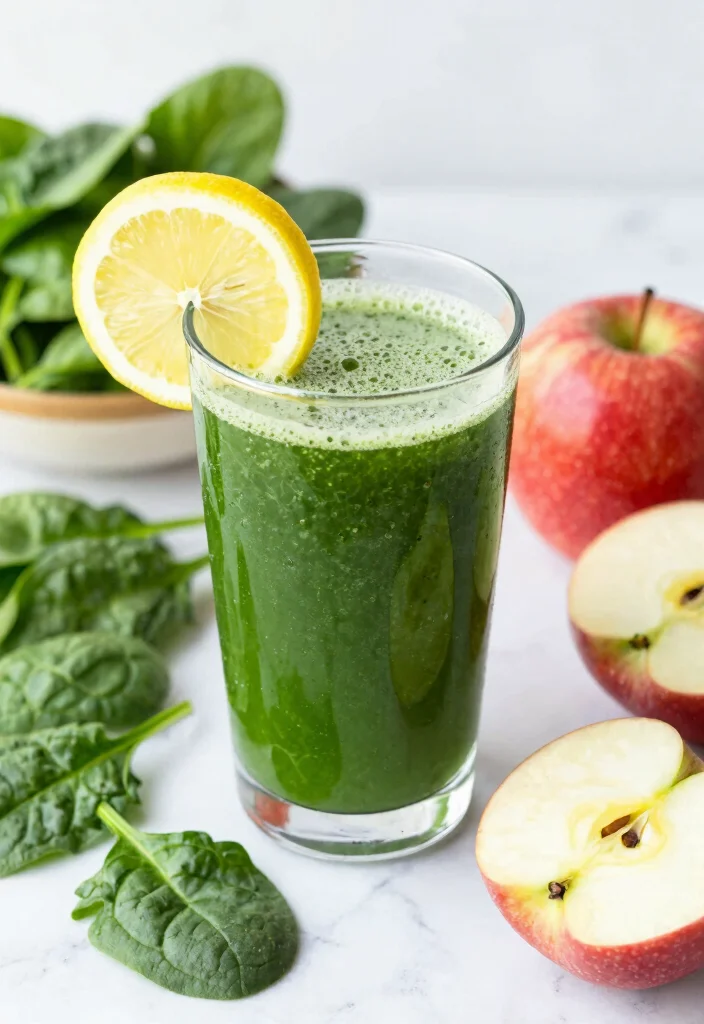 12 Healthy Juice Recipes for Refreshing Daily Nutrition - 6. Spinach-Apple Delight 1