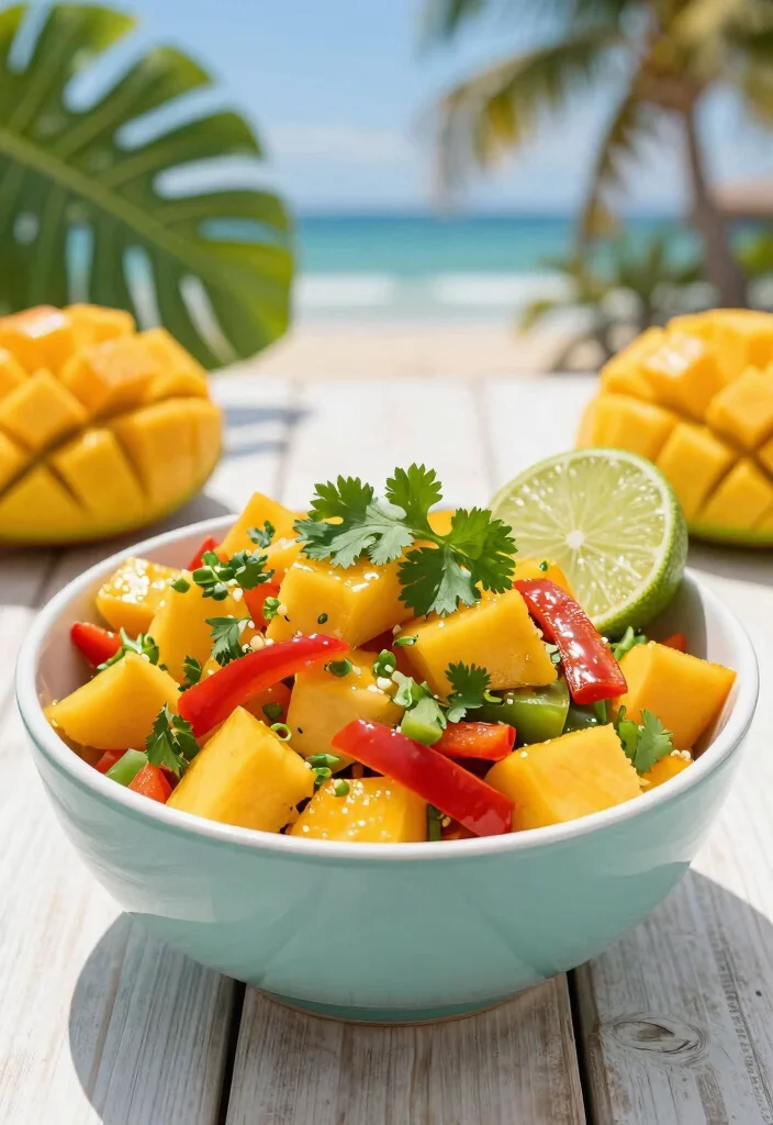 12 Healthy Summer Dinner Recipes for Light Fresh Meals - 10. Tropical Mango Salad 1