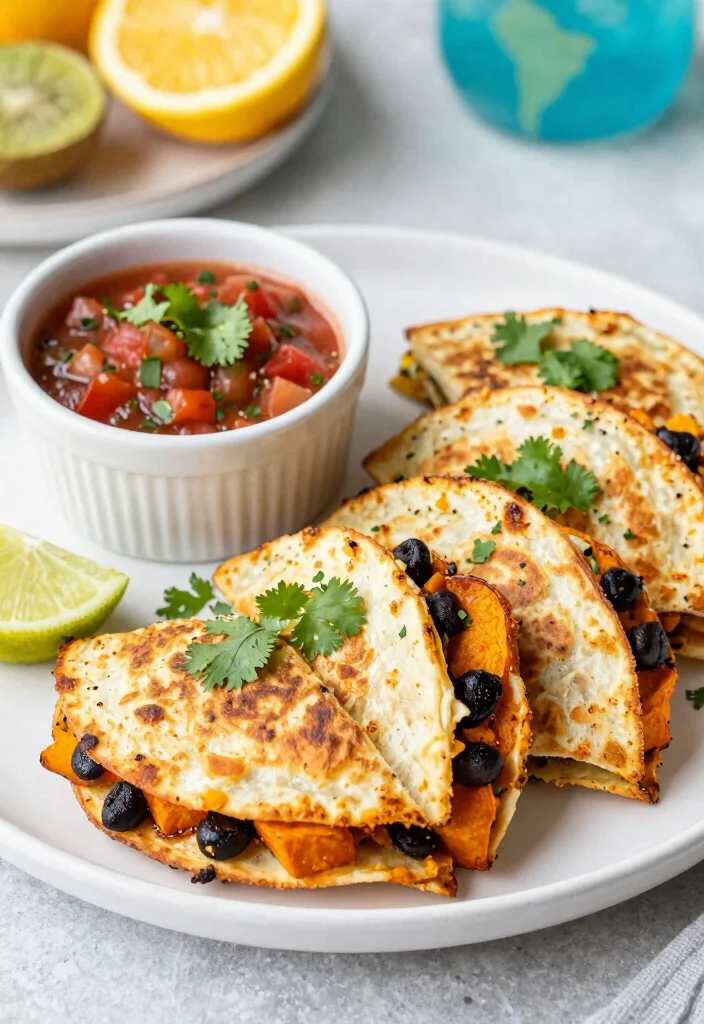12 Healthy Summer Dinner Recipes for Light Fresh Meals - 12. Sweet Potato and Black Bean Quesadillas 1
