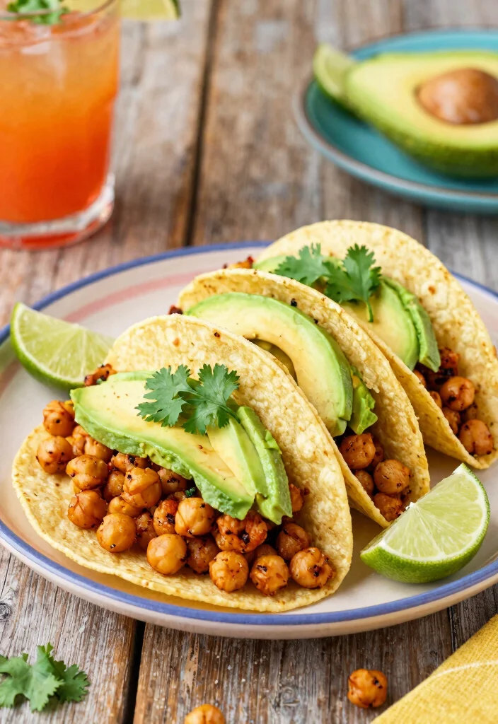 12 Healthy Summer Dinner Recipes for Light Fresh Meals - 4. Spicy Chickpea Tacos 1