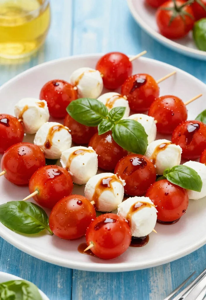 12 Healthy Summer Dinner Recipes for Light Fresh Meals - 6. Caprese Skewers 1