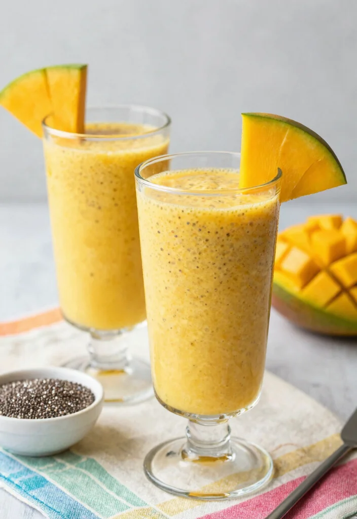 12 Heart Healthy Recipes for Nutritious Daily Cooking 122 12 Heart Healthy Recipes for Nutritious Daily Cooking - 12. Mango Chia Seed Smoothie 1