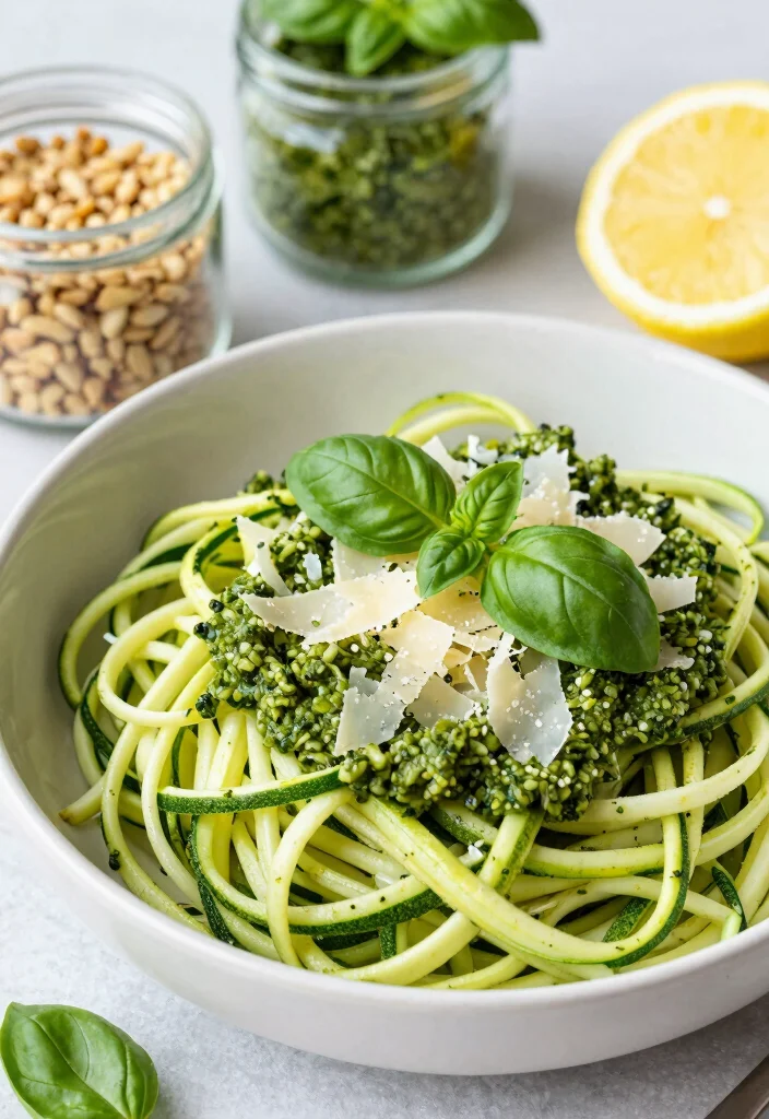 12 Heart Healthy Recipes for Nutritious Daily Cooking 56 12 Heart Healthy Recipes for Nutritious Daily Cooking - 6. Zucchini Noodles with Pesto 1