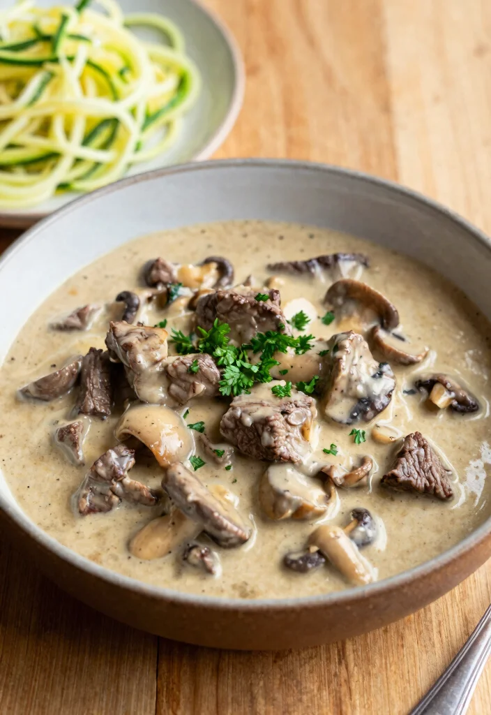 12 Keto Crockpot Recipes for Hands Off Cooking 122 12 Keto Crockpot Recipes for Hands Off Cooking - 12. Beef Stroganoff 1