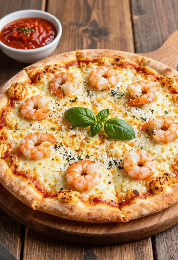 12 Keto Shrimp Recipes for Quick Light Dinners 112 12 Keto Shrimp Recipes for Quick Light Dinners - 11. Shrimp Pizza with Cauliflower Crust 1