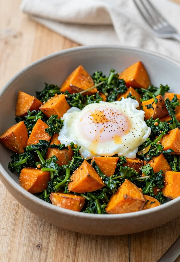 12 Light Dinner Recipes for Easy Healthy Nights - 11. Sweet Potato and Kale Hash 1