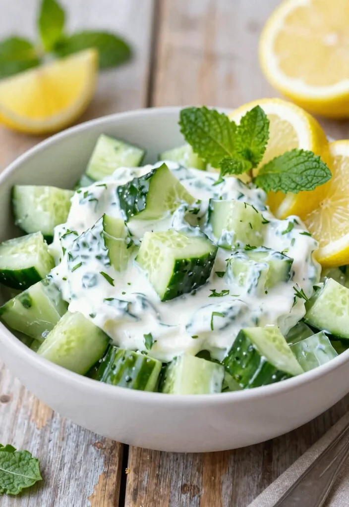 12 Light Dinner Recipes for Easy Healthy Nights - 7. Greek Yogurt and Cucumber Salad 1