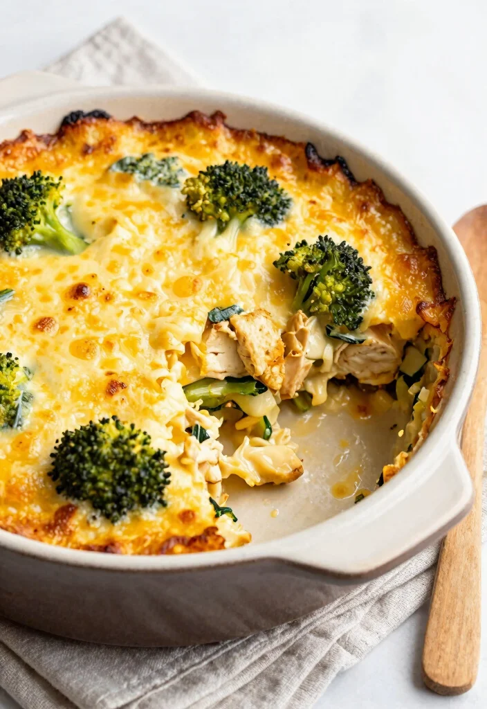 12 Low Carb Dinner Recipes for Light Satisfying Meals 34 12 Low Carb Dinner Recipes for Light Satisfying Meals - 4. Cheesy Broccoli and Chicken Casserole 1