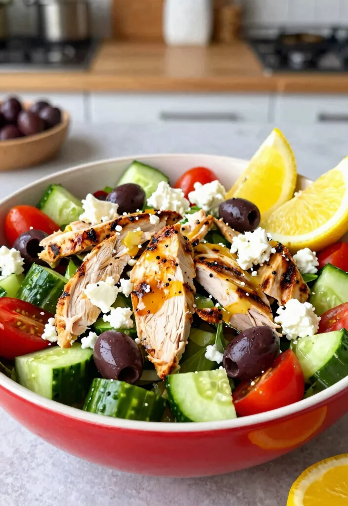 12 Low Carb Dinner Recipes for Light Satisfying Meals 78 12 Low Carb Dinner Recipes for Light Satisfying Meals - 8. Greek Salad with Grilled Chicken 1