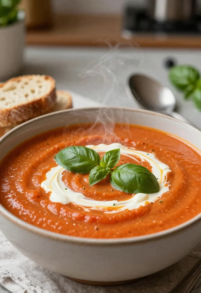 12 Low Carb Dinner Recipes for Light Satisfying Meals 89 12 Low Carb Dinner Recipes for Light Satisfying Meals - 9. Creamy Tomato Basil Soup 1