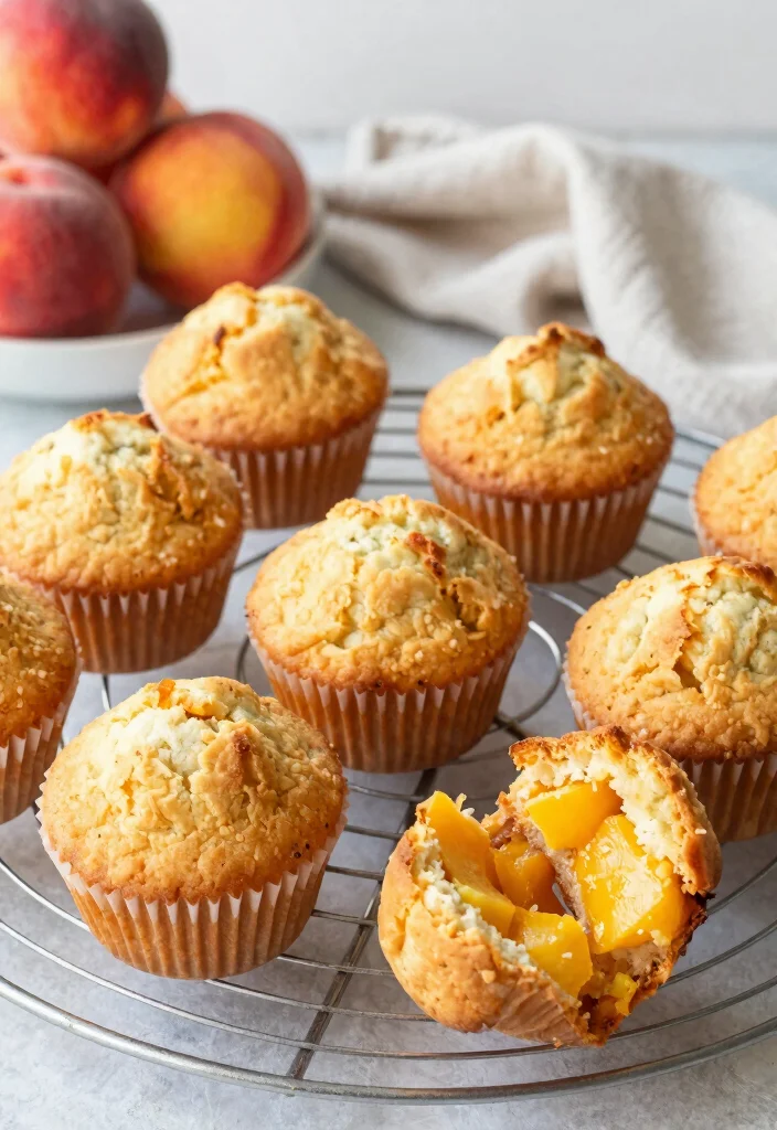 12 Peach Dessert Recipes for Fresh and Juicy Flavor 78 12 Peach Dessert Recipes for Fresh and Juicy Flavor - 8. Peach Muffins 1
