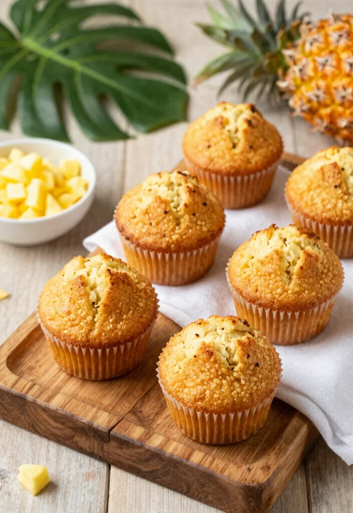 12 Pineapple Dessert Recipes for Sweet Tropical Desserts 90 12 Pineapple Dessert Recipes for Sweet Tropical Desserts - 9. Pineapple Muffins 1