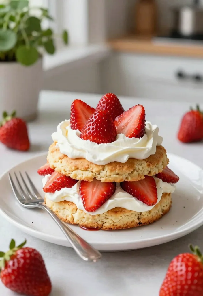 12 Strawberry Dessert Recipes with Fresh Seasonal Taste 1 12 Strawberry Dessert Recipes with Fresh Seasonal Taste - 1. Healthy Strawberry Shortcake 1
